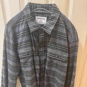 PONCHO Outdoors Mens L/S Flannel Shirt - THE KENAI SIZE XL Slim